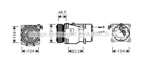 Компресор кондицiонера CLEVER FIT AVA COOLING CNAK201 (фото 1)