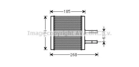 Теплообмінник, система опалення салону CLEVER FIT AVA COOLING CTA6042