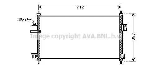 Радіатор кодиціонера CLEVER FIT AVA COOLING DN5263D (фото 1)