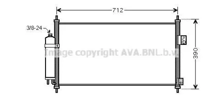 Радіатор кодиціонера CLEVER FIT AVA COOLING DN5263D