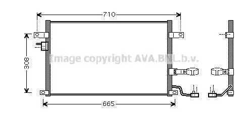 Радіатор кодиціонера CLEVER FIT AVA COOLING DW5056D (фото 1)