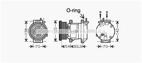 Компресор кондицiонера CLEVER FIT AVA COOLING DWAK071