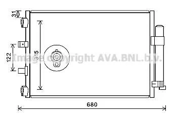 Радіатор кодиціонера CLEVER FIT AVA COOLING FD5487D