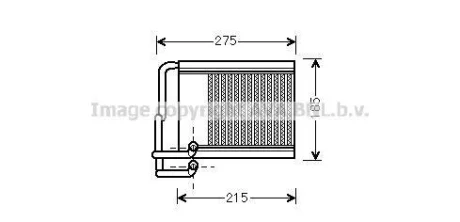 Теплообмінник система опалення салону AVA COOLING HY6213