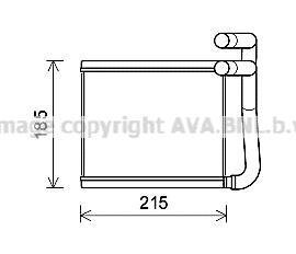 Теплообмінник, система опалення салону CLEVER FIT AVA COOLING HY6393