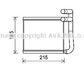Теплообмінник, система опалення салону CLEVER FIT AVA COOLING HY6393
