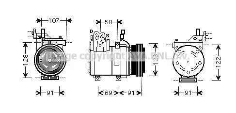 Компресор кондицiонера CLEVER FIT AVA COOLING HYAK161 (фото 1)