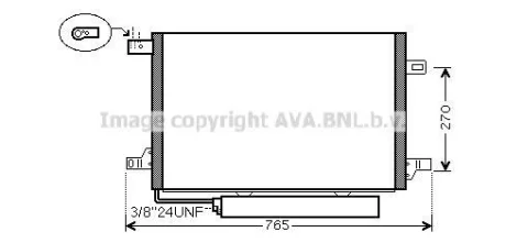 Радіатор кодиціонера CLEVER FIT AVA COOLING MSA5579D