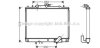 Радіатор, Система охолодження двигуна CLEVER FIT AVA COOLING MTA2162 (фото 1)