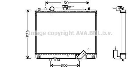 Радіатор, Система охолодження двигуна CLEVER FIT AVA COOLING MTA2162