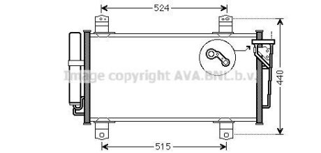 Радіатор кодиціонера CLEVER FIT AVA COOLING MZA5231D