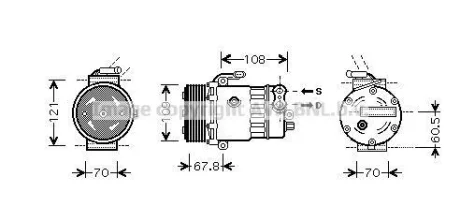 Компресор кондицiонера CLEVER FIT AVA COOLING OLAK139