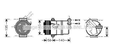 Компресор кондицiонера CLEVER FIT AVA COOLING OLAK428 (фото 1)
