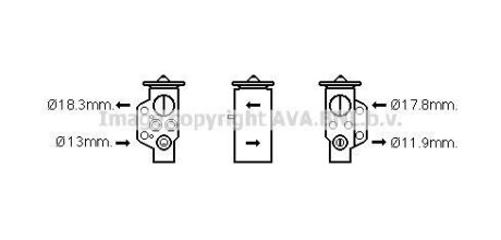Розширювальний клапан AVA COOLING PR1076