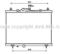 Радіатор, Система охолодження двигуна CLEVER FIT AVA COOLING RT2603 (фото 1)