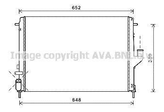 Радіатор, Система охолодження двигуна CLEVER FIT AVA COOLING RTA2478