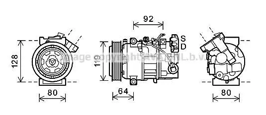 Компресор кондицiонера CLEVER FIT AVA COOLING RTAK492 (фото 1)