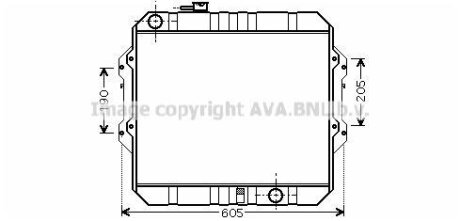Радіатор, Система охолодження двигуна CLEVER FIT AVA COOLING TO2371