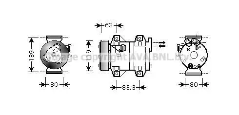 Компресор кондицiонера CLEVER FIT AVA COOLING VOAK121 (фото 1)