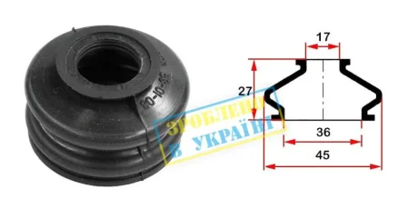 Пильник опори кульової рульового наконечника (універсальний) (17х39x25) BELGUM PARTS BG0108