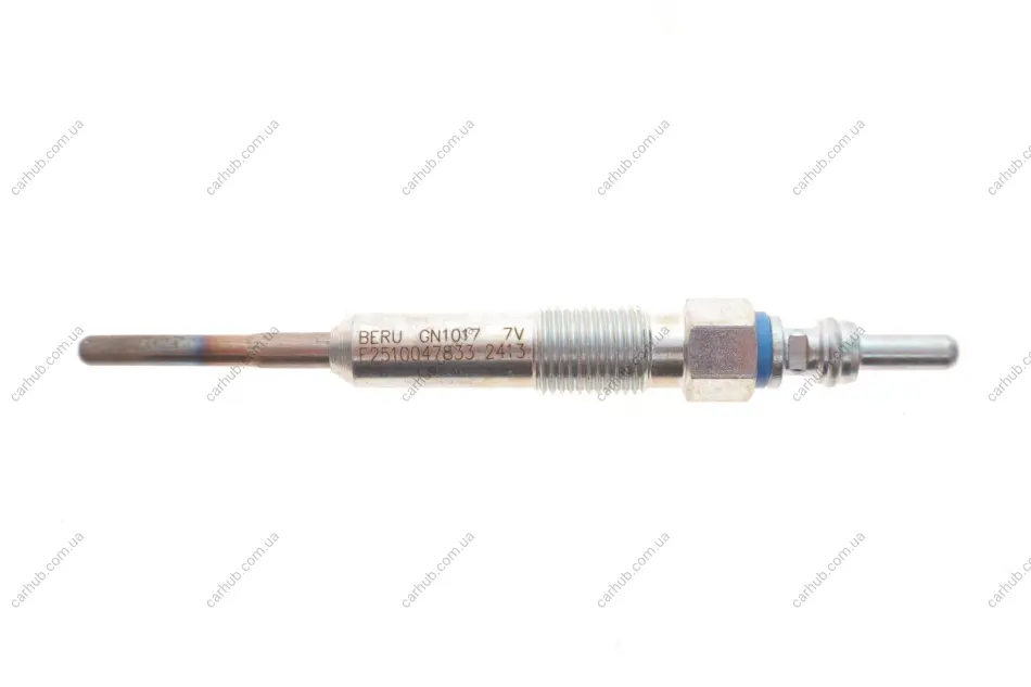 Свічка розжарювання VW T5 03-09/Crafter 2.5 TDI 06-13 (7V) (M10x1mm) BERU GN1017 (фото 1)