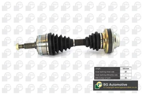 Піввісь Vito CDI 99- Л=Пр. (компл.) BGA DS5602A