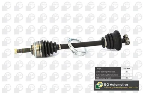 Привідний вал (21z L623mm) Лів. Kangoo 1.2-1.6/1.9D +ABS44z BGA DS7300LA