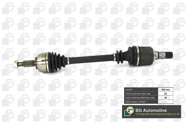 Піввісь Megane/Scenic 2.0/1.9dCi Л. 03-09 BGA DS7331LA (фото 1)