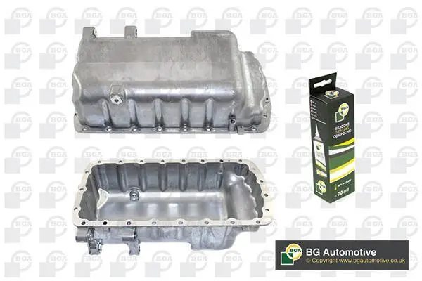 Масляний піддон Berlingo/Jumpy 1.9D/2.0HDi (+AC)(Низький)(Алюм.) BGA SP6700 (фото 1)