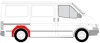 Ремонтна частина крила задн прав (коротка модель) FORD TRANSIT IV FL, TRANSIT IV FL II 01.91-07.00 BLIC 6504-03-2515596P (фото 2)