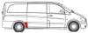 Ремонтна частина крила задн прав (передня частина, коротка модель) MERCEDES VITO / VIANO W639 09.03-10.10 BLIC 6504-03-3542572P (фото 2)