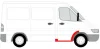 Поріг передн прав (з ремонтною частиною крила і стійки) MERCEDES SPRINTER 901, 902, 903, 904, 905 VW LT II 01.95-07.06 BLIC 6505-06-3546052P (фото 2)