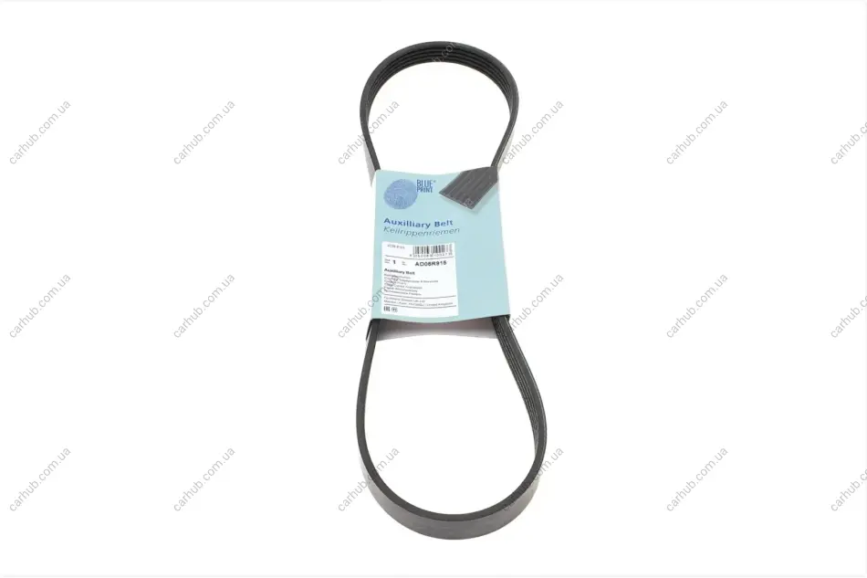Ремінь генератора Renault Kangoo 1.2 97-/ Mitsubishi Colt/ Smart Forfour 1.1-1.5 04-12 BLUE PRINT AD05R915 (фото 1)
