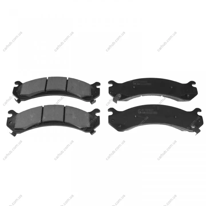 Комплект гальмівних колодок передн, CADILLAC DEVILLE, DTS CHEVROLET AVALANCHE, EXPRESS, SILVERADO 1500, SILVERADO 2500, SILVERADO 2500 HD GMC SIERRA, YUKON HUMMER H2, HUMMER H2 4.3-8.1 10.98- BLUE PRINT ADA104246 (фото 1)