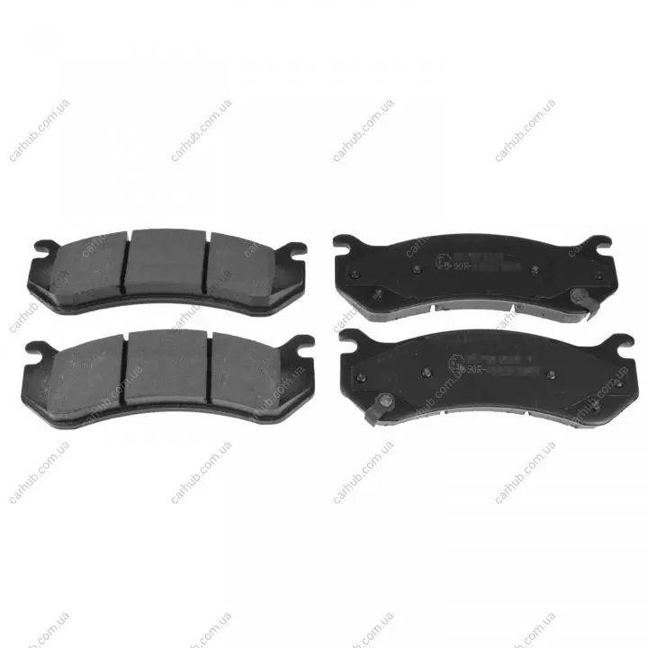 Комплект гальмівних колодок задн, CADILLAC ESCALADE CHEVROLET ASTRO, AVALANCHE, AVALANCHE 1500, SILVERADO 1500, TAHOE GMC YUKON HUMMER H2, HUMMER H2, HUMMER H2 SUT 4.3-8.1 10.94- BLUE PRINT ADA104254 (фото 1)