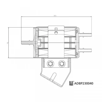 Фільтр паливний SsangYong Korando 2.0 12- BLUE PRINT ADBP230040