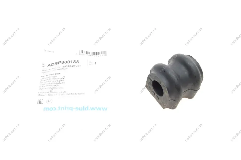 Втулка стабілізатора (заднього) Hyundai ix35/Tucson 09-15 BLUE PRINT ADBP800188 (фото 1)