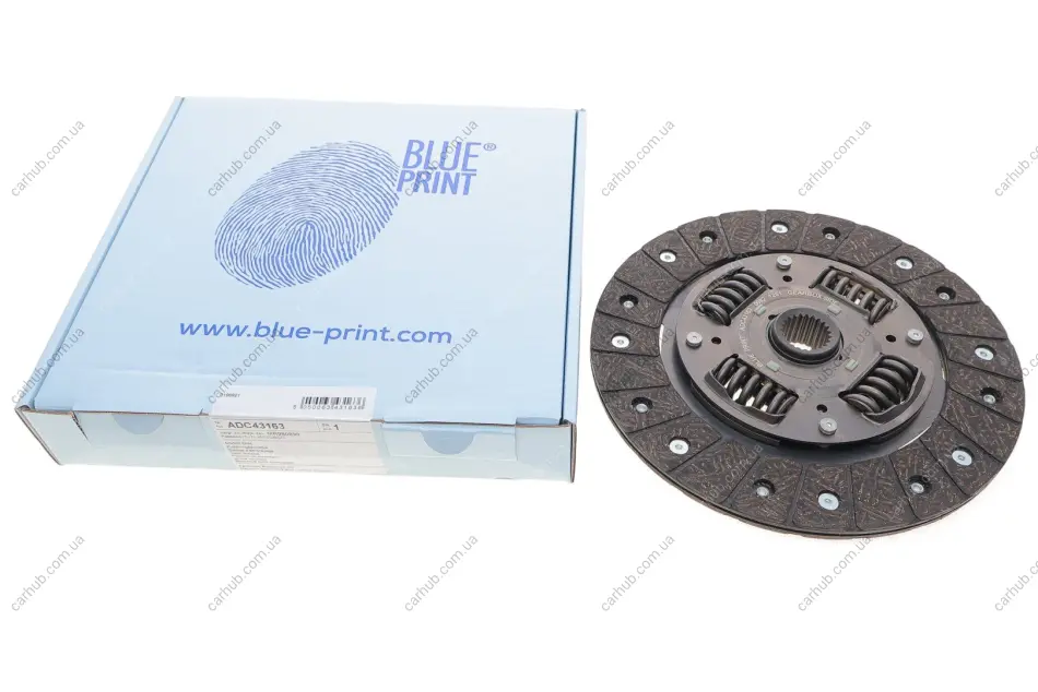 Диск зчеплення Mitsubishi L200 2.5DI 96- (d=224mm/23z) BLUE PRINT ADC43163 (фото 1)