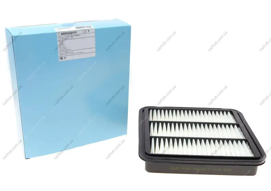 Фільтр повітряний (Фільтр повітряний) CHERY A5, TIGGO, TIGGO 3 DR DR 5 1.6-2.0LPG 03.05- BLUE PRINT ADG022131 (фото 1)