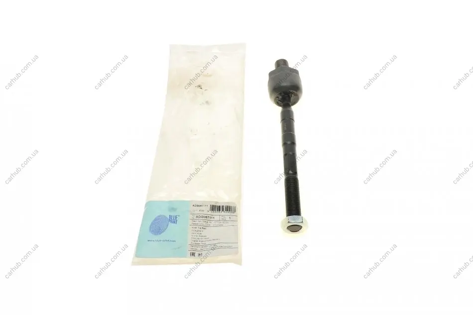 Тяга рульова Hyundai Accent III 05-10/Kia Rio 05- (L=196mm) BLUE PRINT ADG087111 (фото 1)