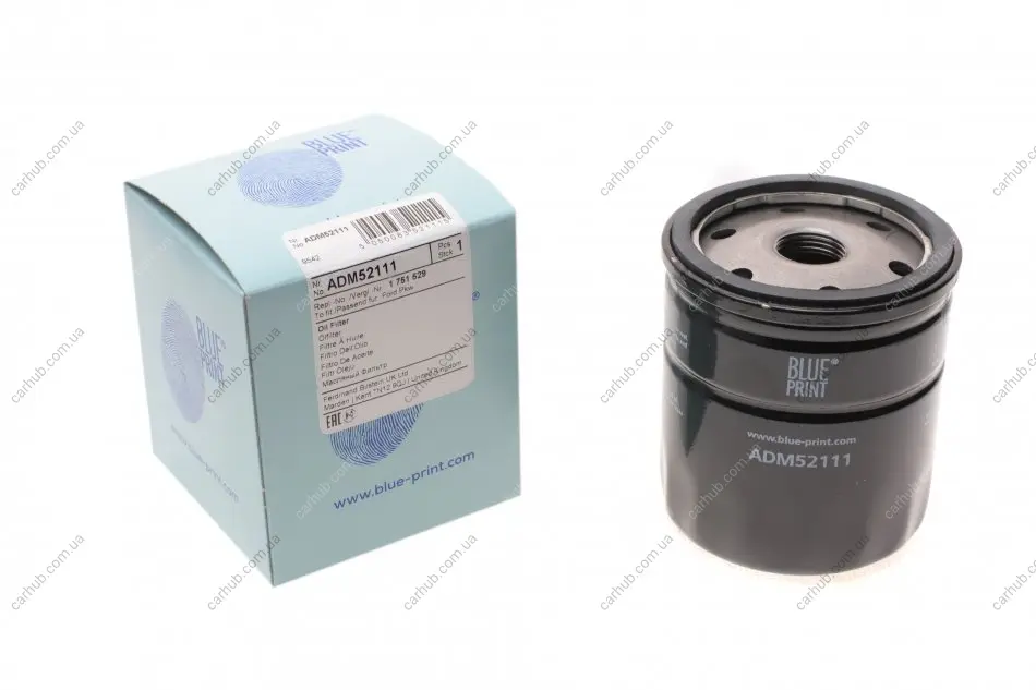 Фільтр масляний Ford Focus/Transit 1.0-2.3 82- BLUE PRINT ADM52111 (фото 1)