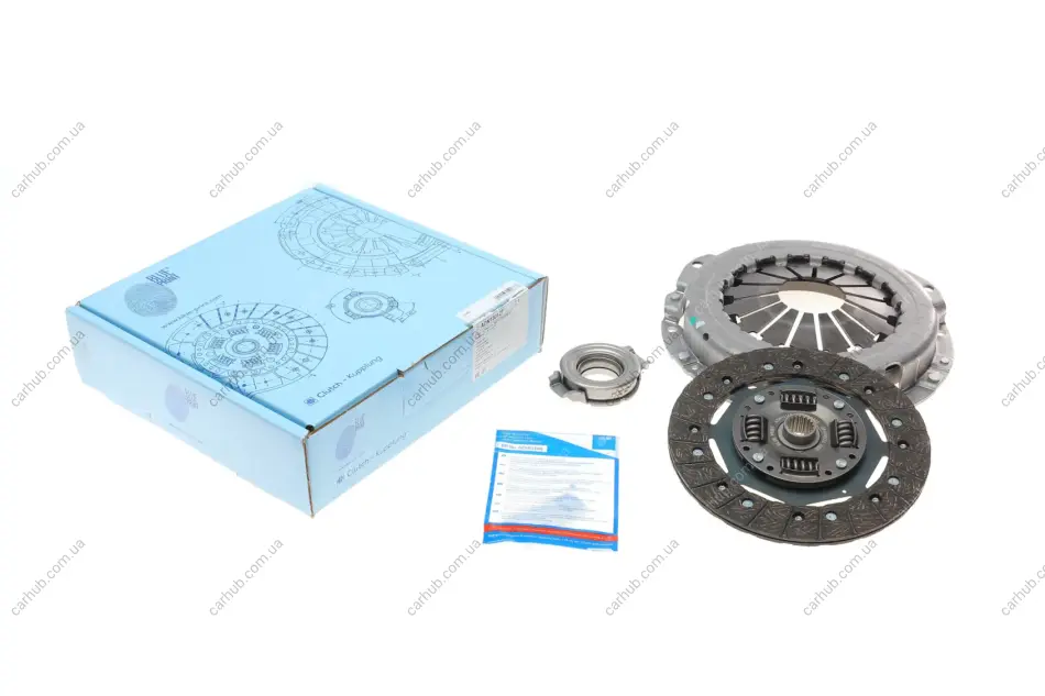 Комплект зчеплення Nissan Almera/Primera/Sunny II 1.5-2.0 16V 90-08 (+вижимний) (d=200mm) BLUE PRINT ADN130127 (фото 1)