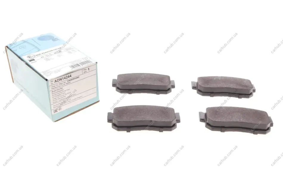 Колодки гальмівні (задні) Nissan Almera/Maxima 95-00/Primera 90-98/Sunny 90-95/Infiniti I30 97- BLUE PRINT ADN14244 (фото 1)