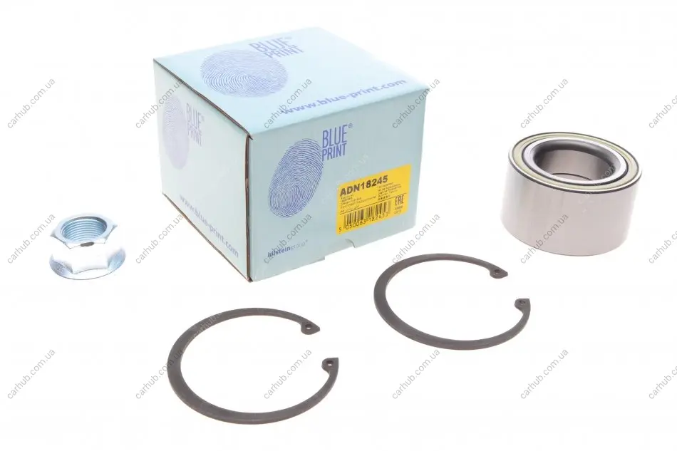 Підшипник маточини (передньої) Nissan Almera Tino 00-/Primera 2 02-/X-Trail 01-07 (43x76x43) BLUE PRINT ADN18245 (фото 1)