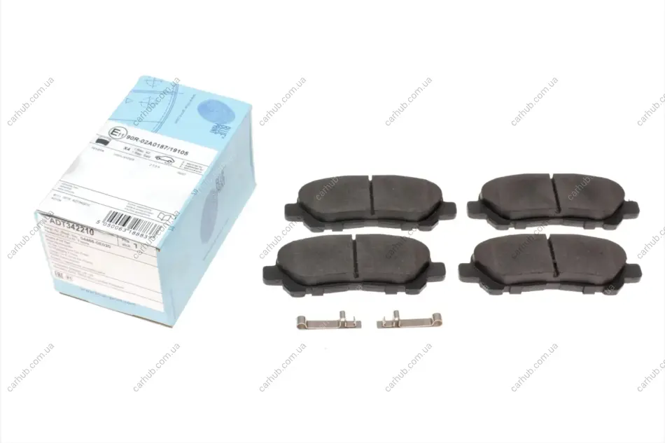 Колодки гальмівні (задні) Toyota Highlander 2.7 16V/3.5 24V 00- BLUE PRINT ADT342210 (фото 1)