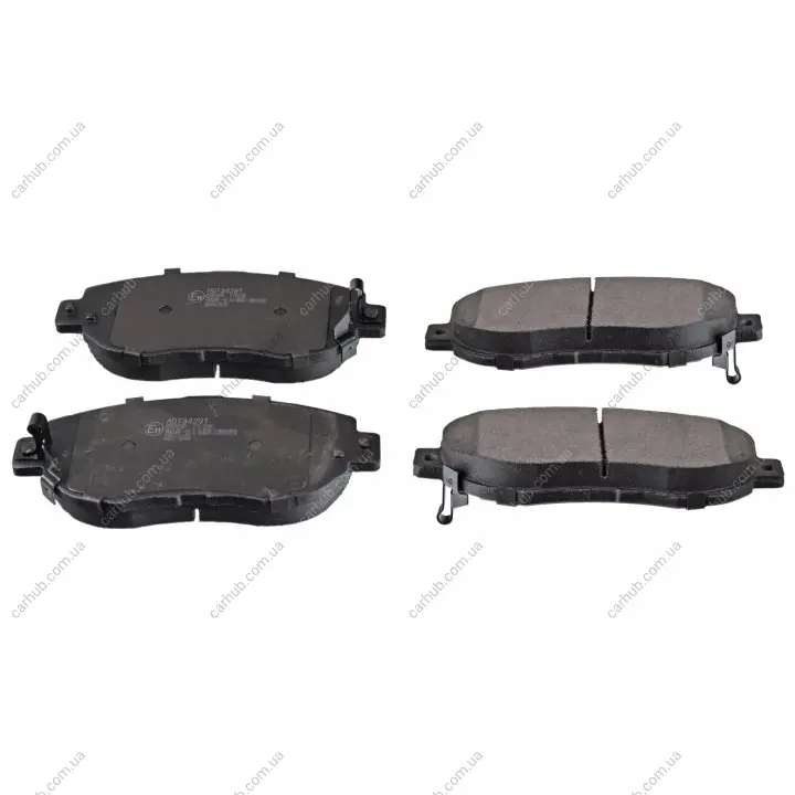 Комплект гальмівних колодок передн, LEXUS GS, IS I, IS SPORTCROSS, SC TOYOTA ALTEZZA, ALTEZZA GITA, ARISTO, MARK II IX, MARK II VIII, SUPRA, VEROSSA 2.0-4.3 08.91- BLUE PRINT ADT34291 (фото 1)
