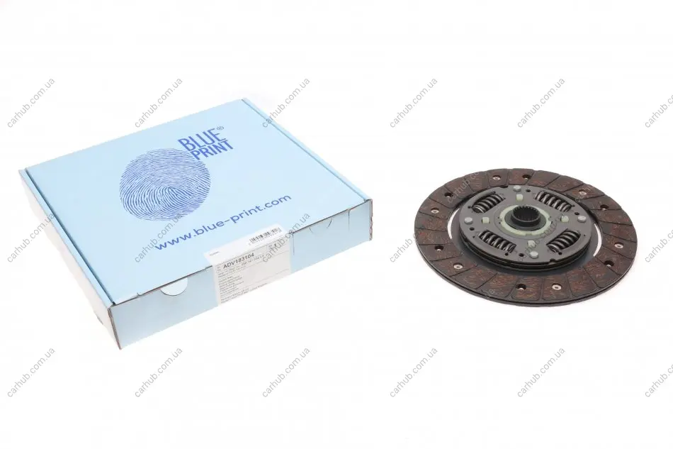 Диск зчеплення VW Passat 1.4-2.0 -01 (d=210mm) BLUE PRINT ADV183104 (фото 1)
