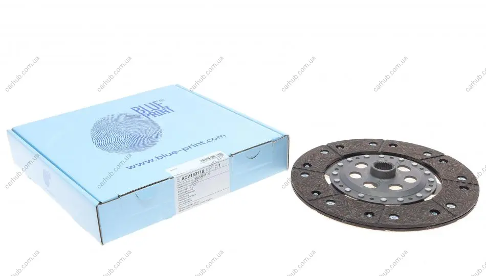 Диск зчеплення VW T4 2.4D/2.5TDI 90-03 (d=218mm) BLUE PRINT ADV183118 (фото 1)