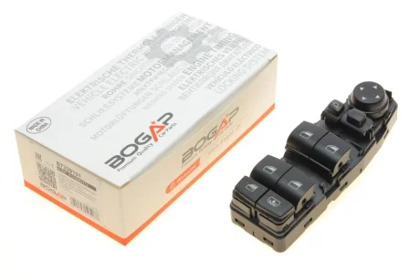 Кнопка склопідйомника (L) BMW 3 (F30/F80) 11- B38/B46/B47/B48/B58/N13/N20/N26/N47/N55 (блок) BOGAP B7339101
