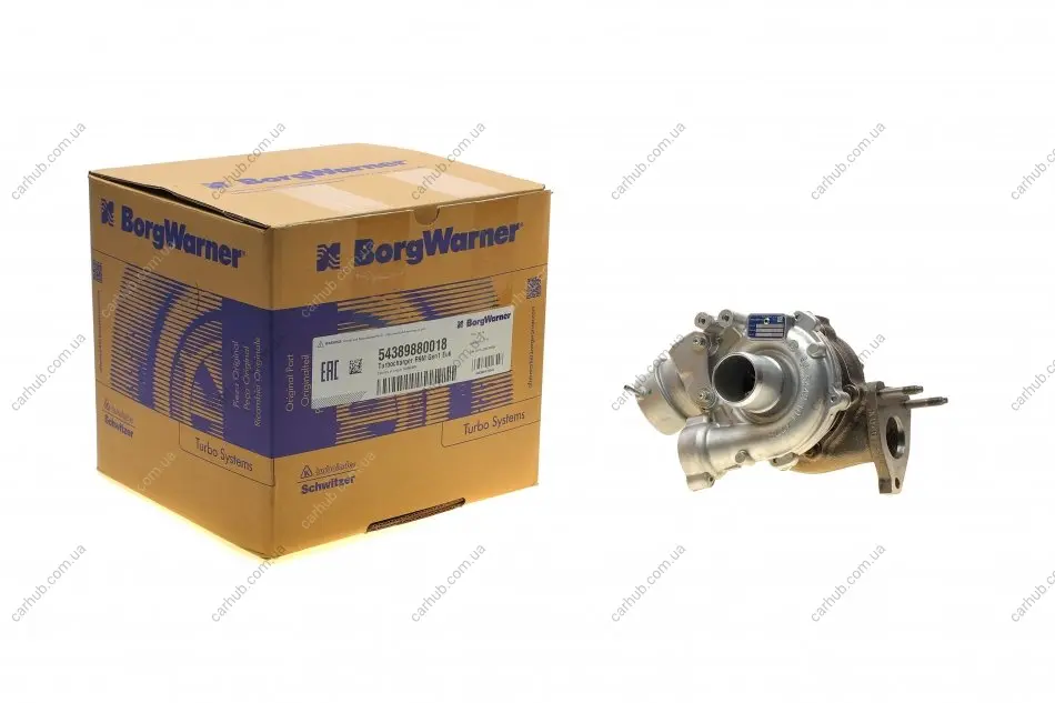 Турбіна Opel Vivaro/MB Vito/Renault Megane 1.6dCi/CDTi 11- (OM 622/R9M) BorgWarner 5438 988 0018 (фото 1)
